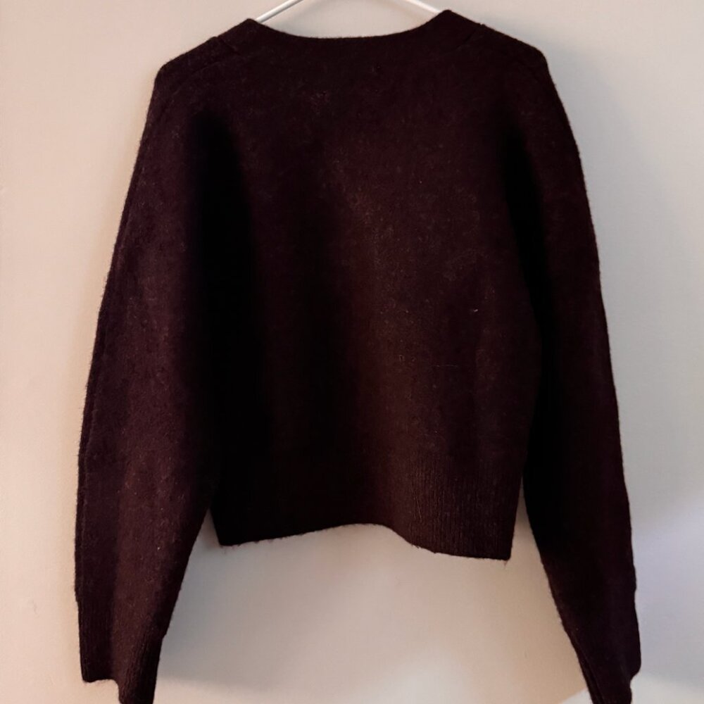 Le Bop Ines Knit Cardigan in Chocolate Brown - Picture 3 of 9